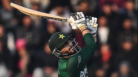 Salman Agha batting