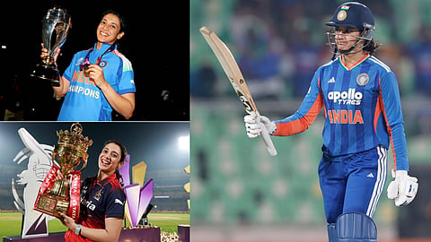 Smriti Mandhana batting