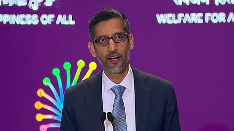 Google CEO Sundar Pichai at AI Summit