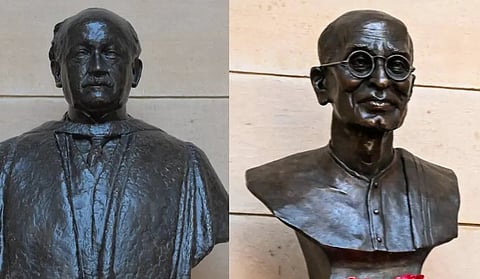  Edwin Lutyens` statue removed from Rashtrapati Bhavan courtyard. C. Rajagopalachari`s statue installed