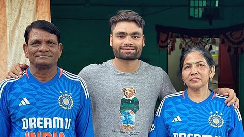 Rinku Singh with father mother
