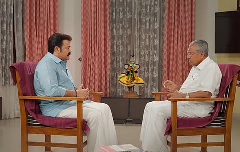 Mohanlal With CM Pinarayi Vijayan Exclusive Interview 