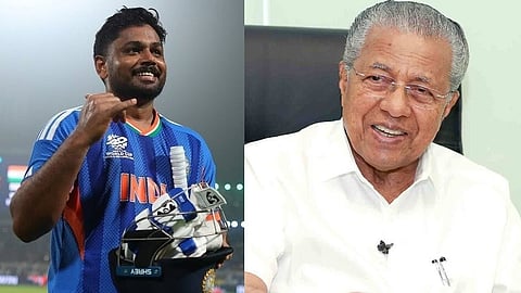 sanju,pinarayi vijayan 