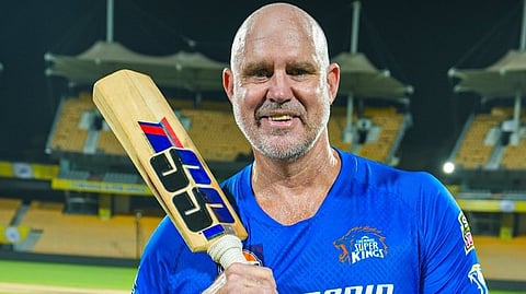 Matthew Hayden with Mongoose  bat 