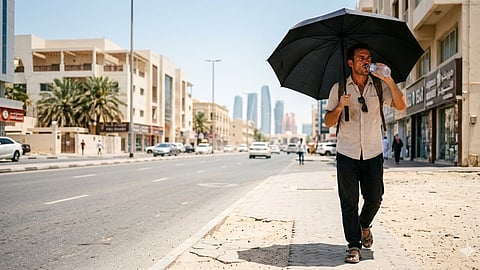UAE weather update 42.9 degree Celsius highest temperature of the season  signalling summer heatwave