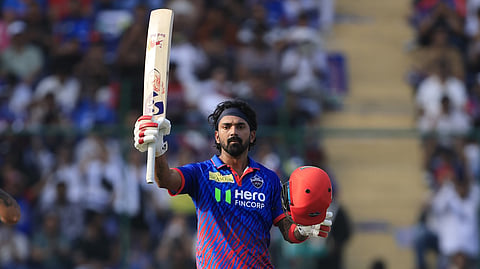 KL Rahul century celebration