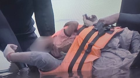A mother and her four-year-old son died after the cruise boat they were on overturned in the Narmada River