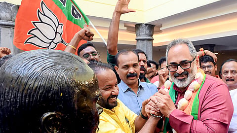 BJP vote share remains largely unchanged in Kerala despite winning three seats