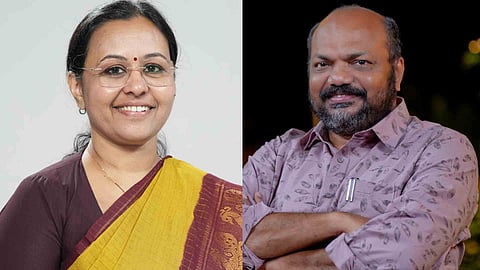 Veena George, P Rajeev