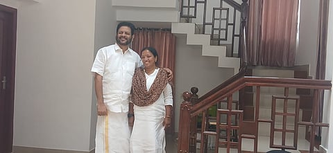 VK Sreekandan KA Thulasi @ new home