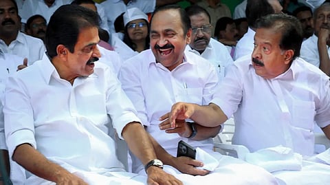 KC Venugopal, VD Satheesan, Ramesh Chennithala
