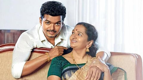 Vijay and Mother Sobha Chandrashekhar