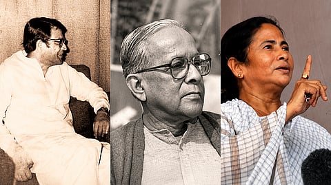 Siddhartha Shankar Ray, Jyoti Basu and Mamata