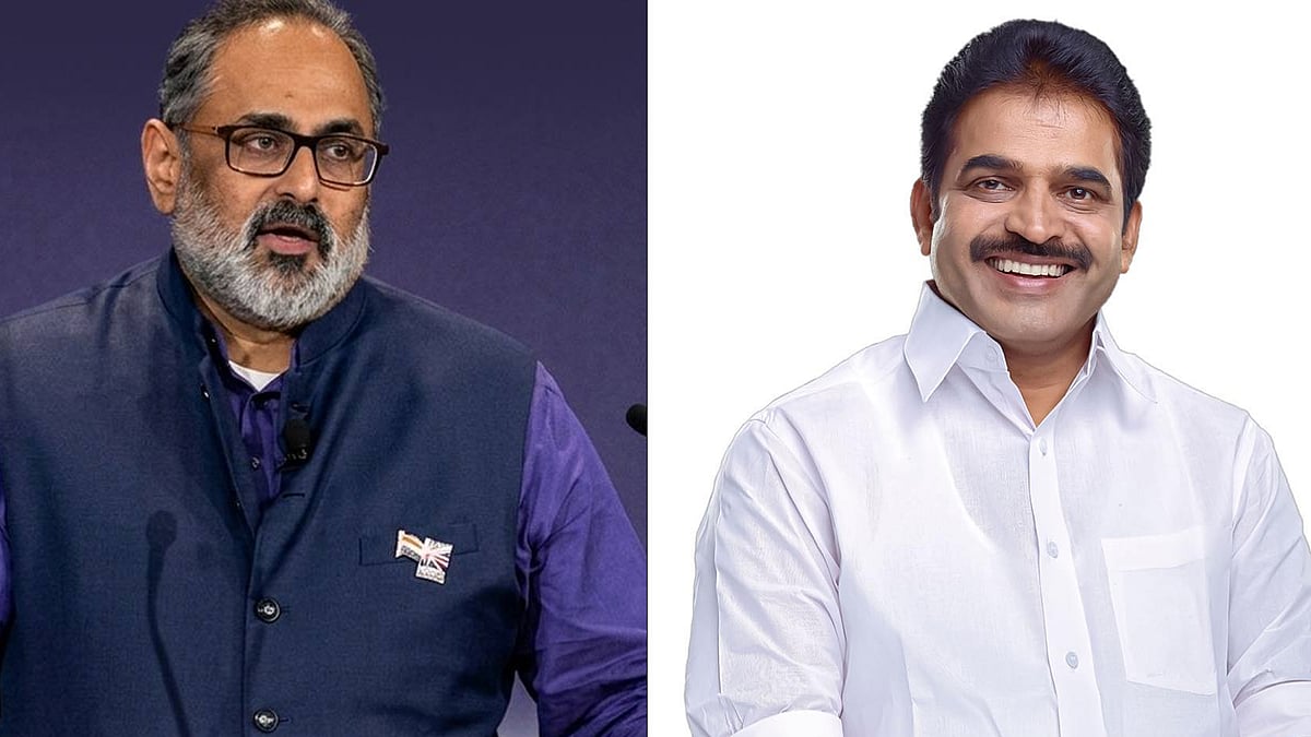 കേരള മുഖ്യമന്ത്രിയെ ചൊല്ലി തർക്കം; പരിഹാസവുമായി രാജീവ് ചന്ദ്രശേഖർ