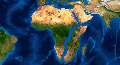 Africa splitting into two continents