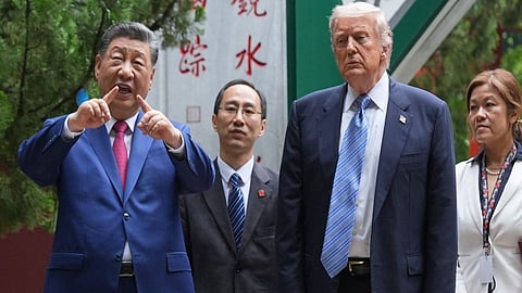 Trump meets Chinese President Xi at Zhongnanhai leadership compound