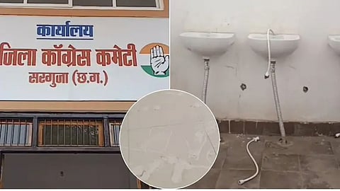 "Love You" Note Scribbled In Dust After Taps Stolen From Congress Office In Chhattisgarh