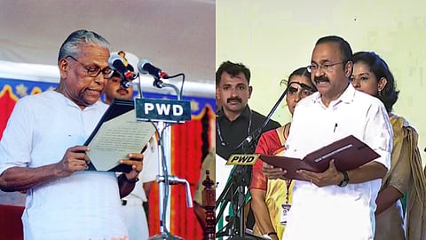 Kerala Governments that took the oath of office at the Central Stadium
