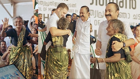 Chief Minister VD Satheesan embraced Ammalu Amma warmly