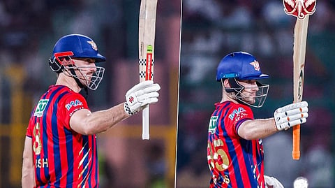 Mitchell Marsh falling close to a century; Lucknow post a huge score