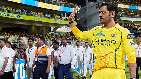 MS Dhoni in Chepauk