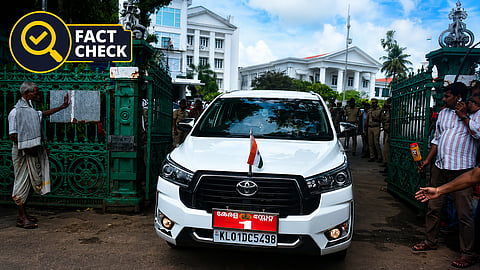 CM's car passing through North Gate