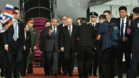 Russian President Vladimir Putin arrived in Beijing 