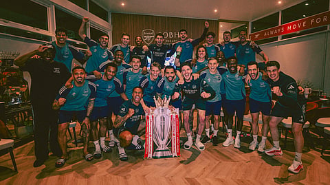 Arsenal win first Premier League title