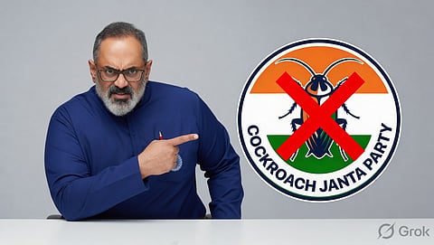 Rajeev Chandrasekhar against the Cockroach Party