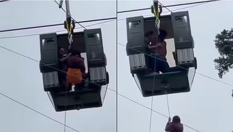 Tourists stranded in cable car in Jammu and Kashmir's Gulmarg