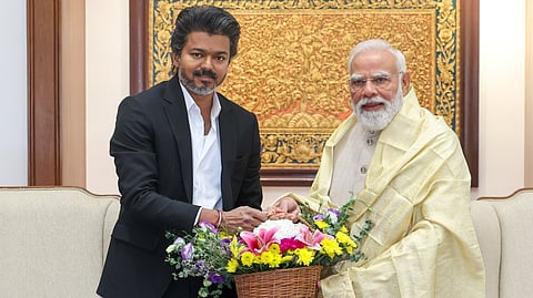 Tamil Nadu Chief Minister Joseph Vijay meets Prime Minister