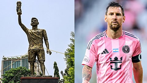 Lionel Messi statue