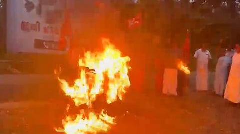 Bike Burn Protest