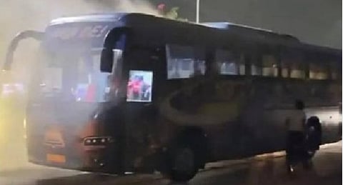 Gujarat Titans Players Stranded After Short Circuit In Bus