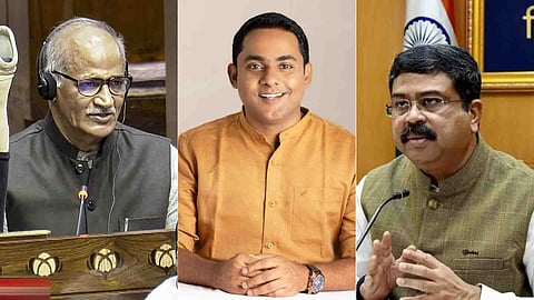 c sadanandan, anoop antony, dharmendra pradhan