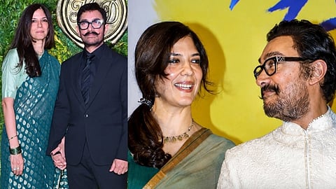 Aamir Khan with girlfriend Gauri Spratt