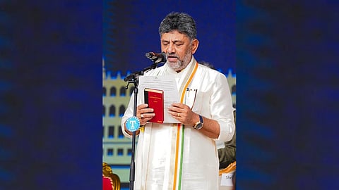 DK Shivakumar takes oath as Karnataka CM