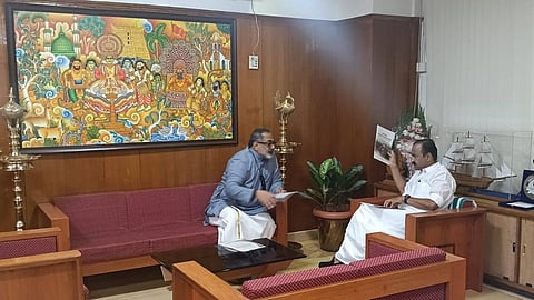 rajeev chandrasekhar meets chief minister vd satheesan