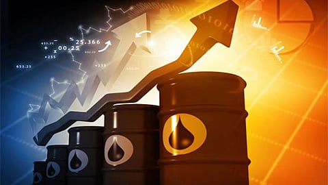 Global crude oil prices rise