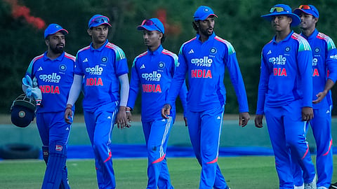 India A team in field