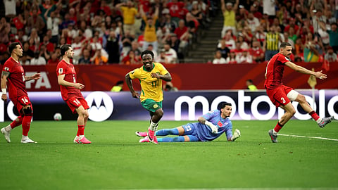 Nestory Irankunda celebrated his goal