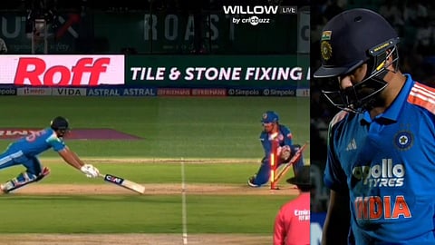 Rohit Sharma Run Out 