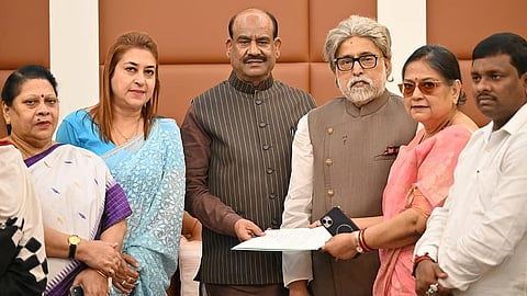 Rebel TMC MPs met Lok Sabha Speaker Om Birla at his residence