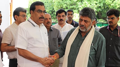 Karnataka Chief Minister DK Shivakumar, Minister PK Basheer