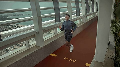 Abu Dhabi tower earns Guinness World Records title for highest running track on a building
