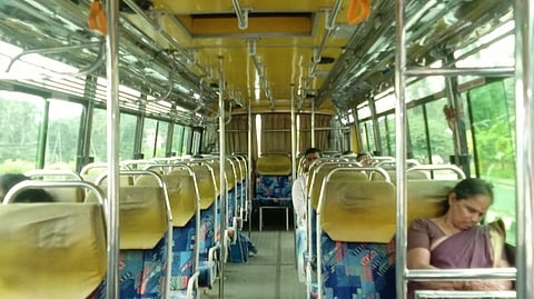 Vacant Private Bus