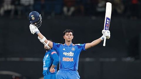 Jaiswal hits century, India sweep ODI series
