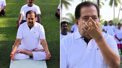 Ramesh_Chennithala_yoga