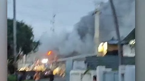 Ship fire