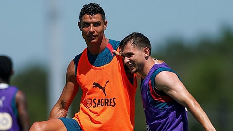 Cristiano Ronaldo, Francisco Conceicao training